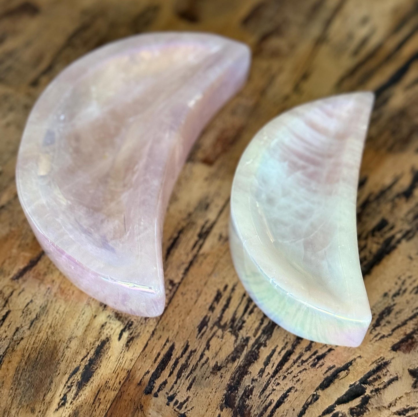 Rose Quartz Moon Bowl
