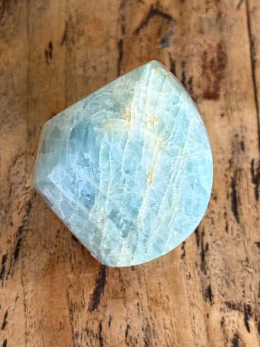 Aquamarine Flame: Polished Crystal, Communication Enhancer (5 inch)