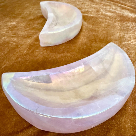 Rose Quartz Moon Bowl