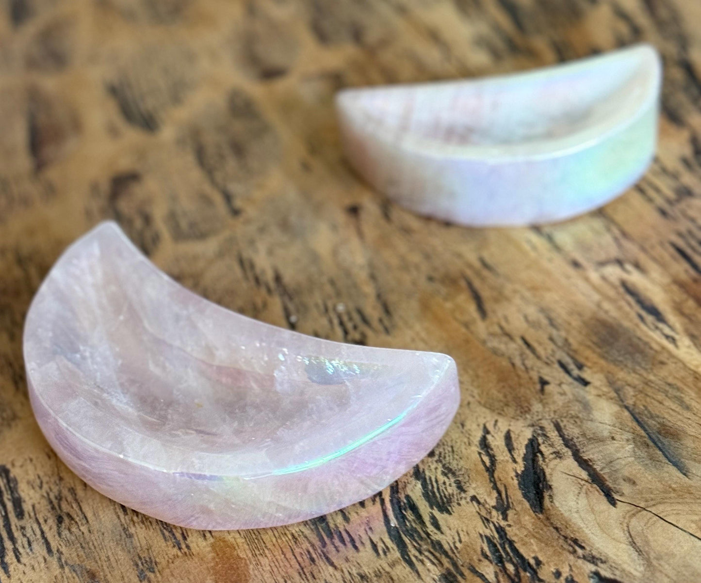 Rose Quartz Moon Bowl